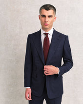 Navy Pinstripe Contemporary Suit
