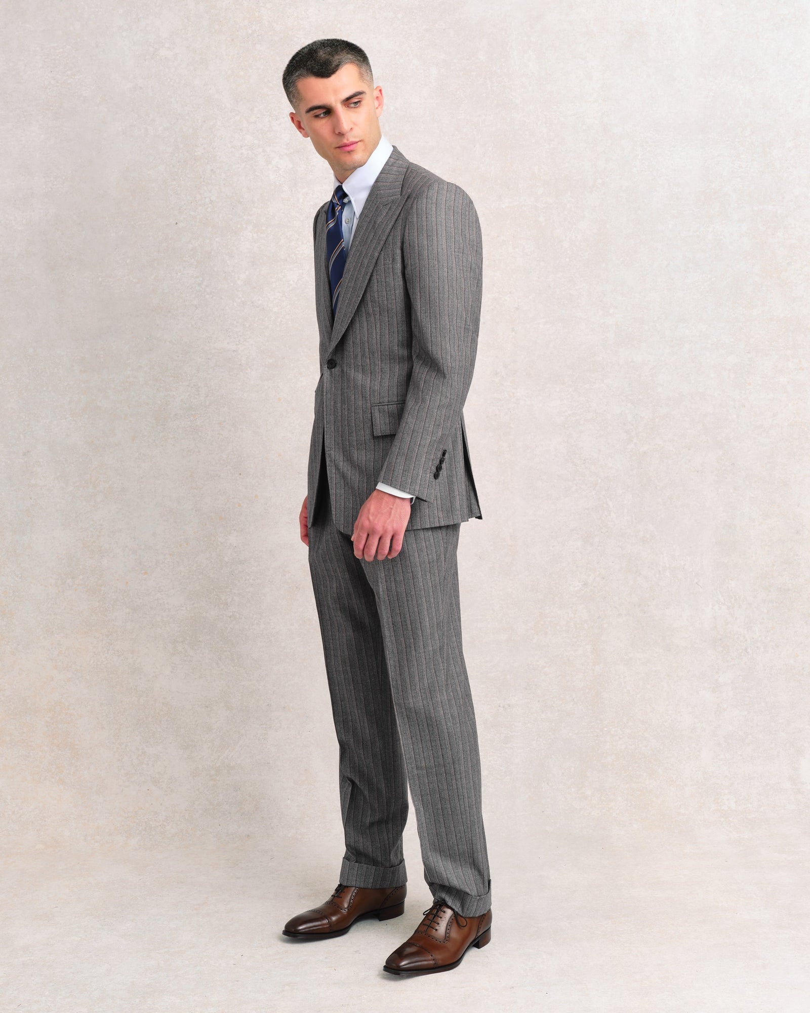 Grey And Red Shadow Heritage Suit