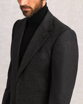 Chocolate Melange Oxford Bag Suit