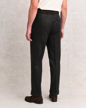 Dark Green Flannel Hollywood Trousers