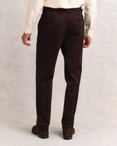 Brown Twill Classic Trousers