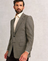 Silk Blend Glenn Check Jacket