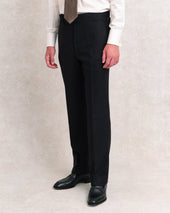 Black Flannel Classic Trousers