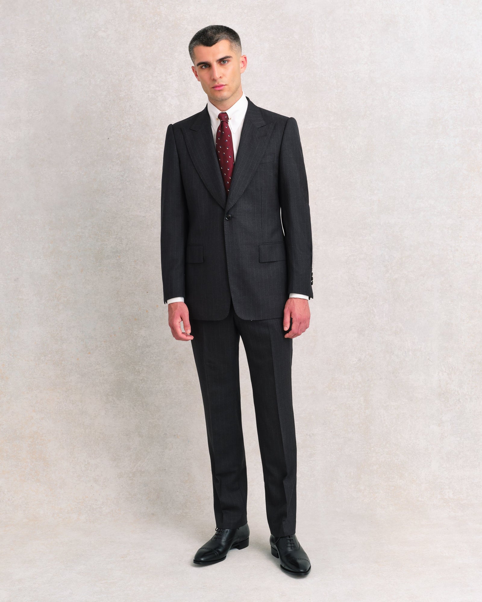 Pinstripe Contemporary Suit