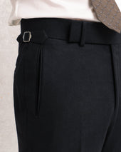 Black Flannel Classic Trousers