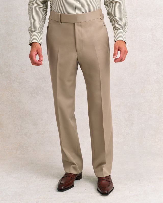 Tan Twill Classic Trousers