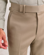 Tan Twill Classic Trousers