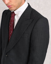 Charcoal Pinstripe Contemporary Suit