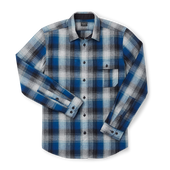 Rustic Oxford Shirt - Indigo/black/charcoal Plaid