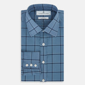 Grey Grid Check Mayfair Shirt