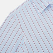 And Burgundy Multi Stripe Westminster Shirt