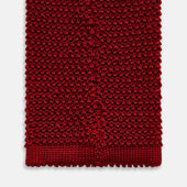 Knitted Red Silk Plain Tie