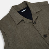 Collared Linen Waistcoat