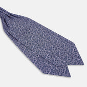 Lilac Paisley Silk Cravat