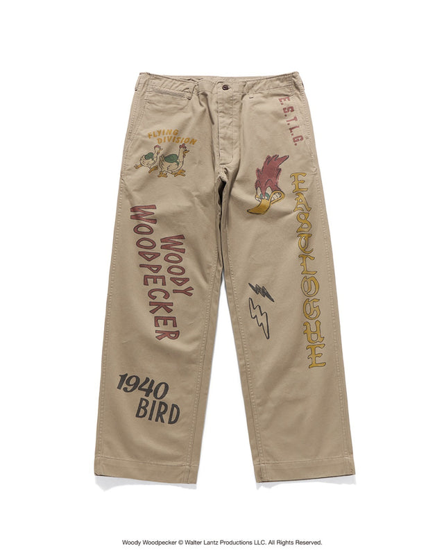 VINTAGE PRINTING CHINO PANTS / SAND