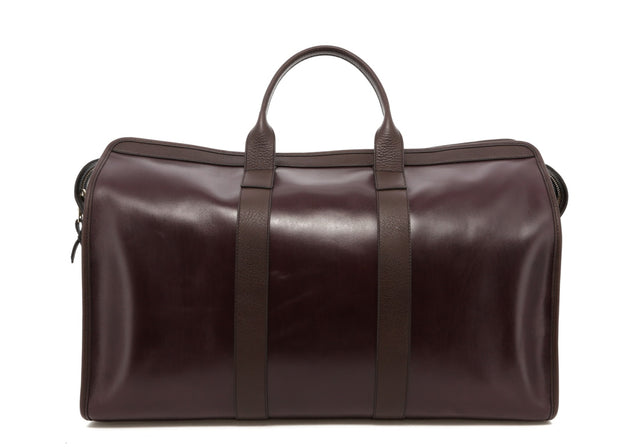 Compass Duffle - Eggplant / Brown Trim - Belting