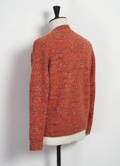 Eivind Crew Neck Rib Sweater Donegal Coral