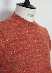 Eivind Crew Neck Rib Sweater Donegal Coral