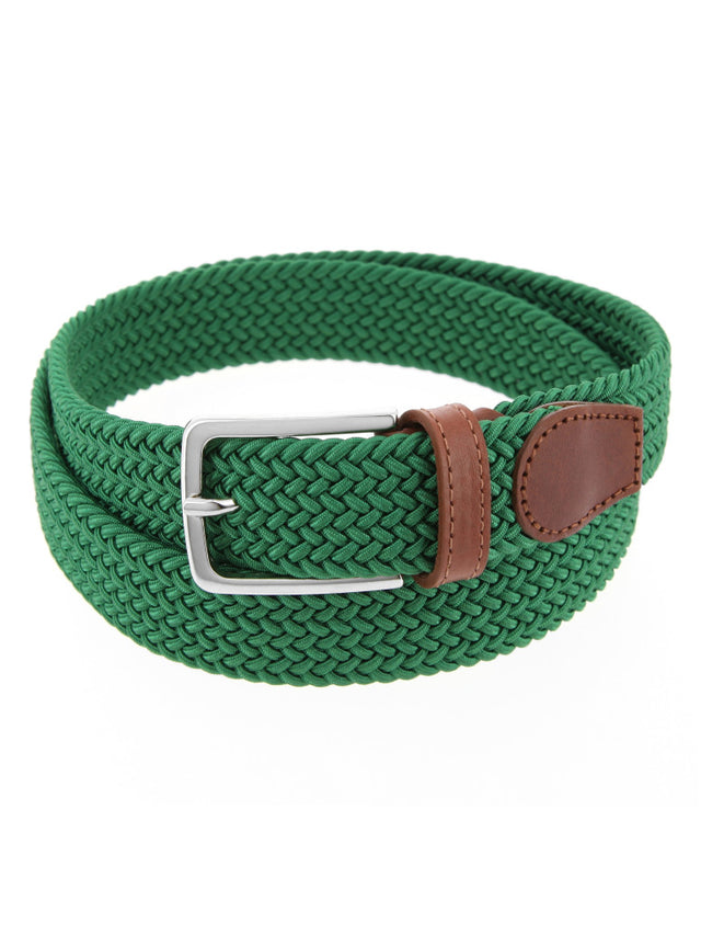Elastic braided belt in green II Rob III