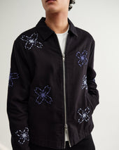 Eldon Floral Embroidered Cotton Twill Jacket