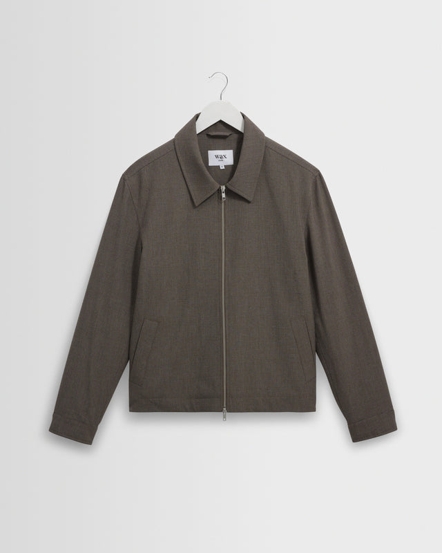 Eldon - Brown Micro Puppytooth Jacket