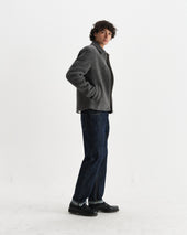Eldon Mid Grey Boiled Wool Jacket