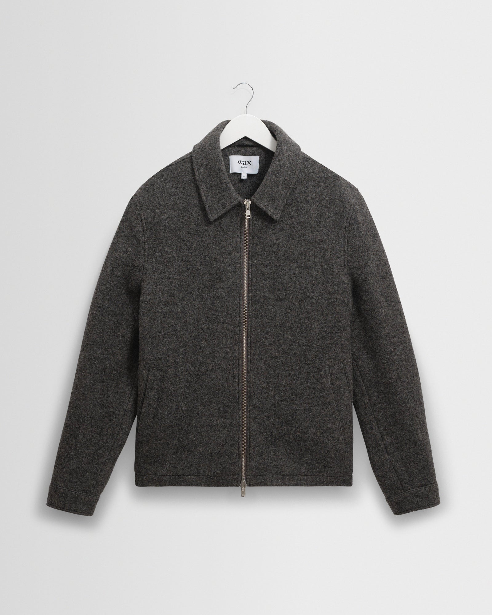 Eldon Mid Grey Boiled Wool Jacket