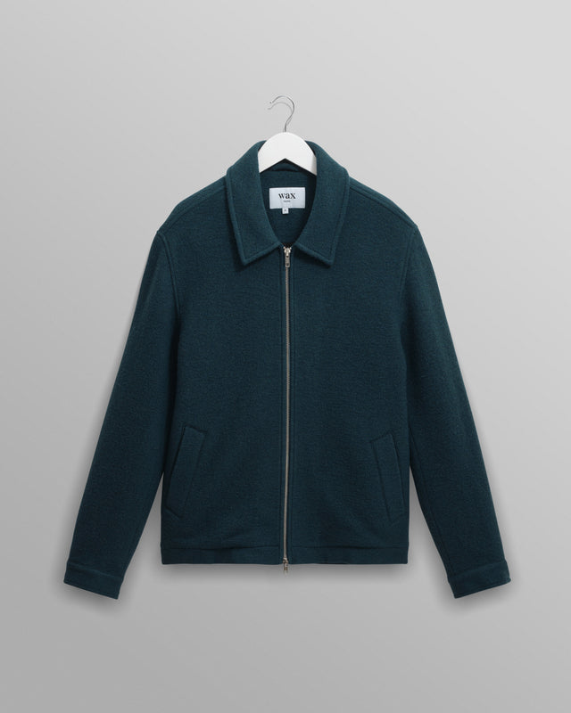 Eldon - Teal Boiled Wool Jacket