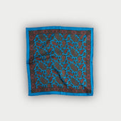 Electric Paisley Motif Silk Pocket Square