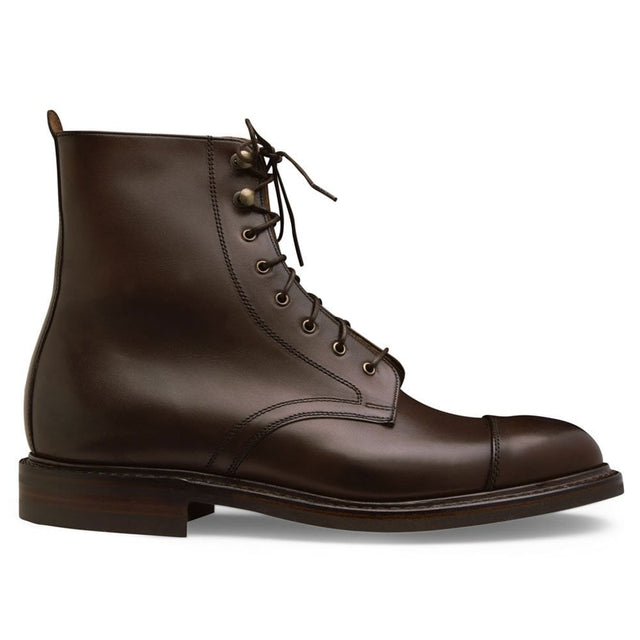 Elliott II R Capped Derby Boot in Mocha Calf Leather