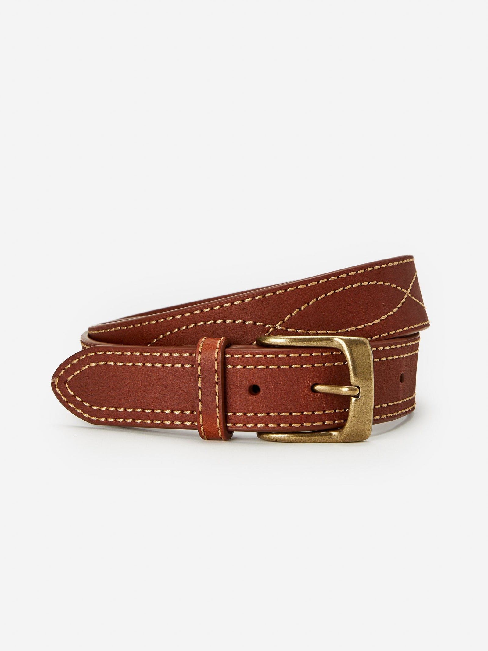 Embroidered Leather Belt Men S Belts J Mclaughlin