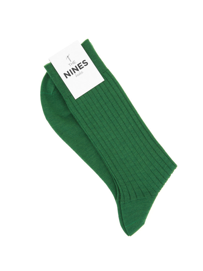 English Green Virgin Wool Socks