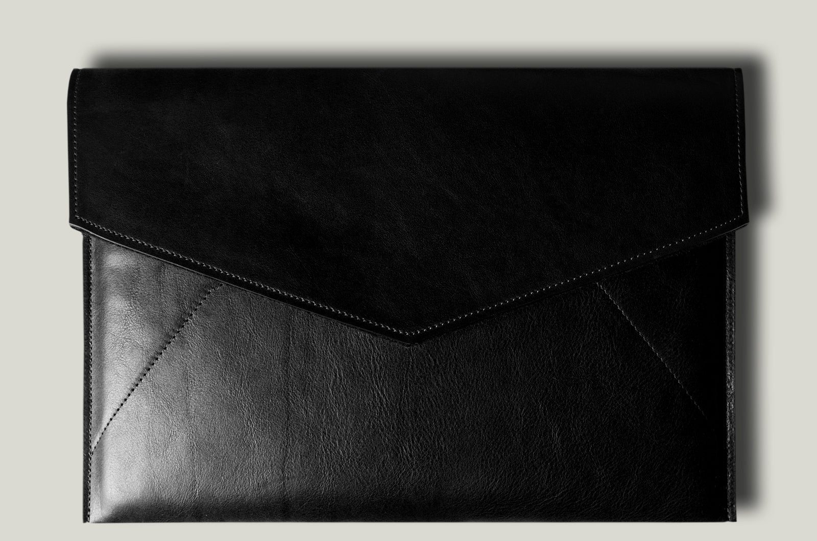 Leather Envelope 11” . Coal