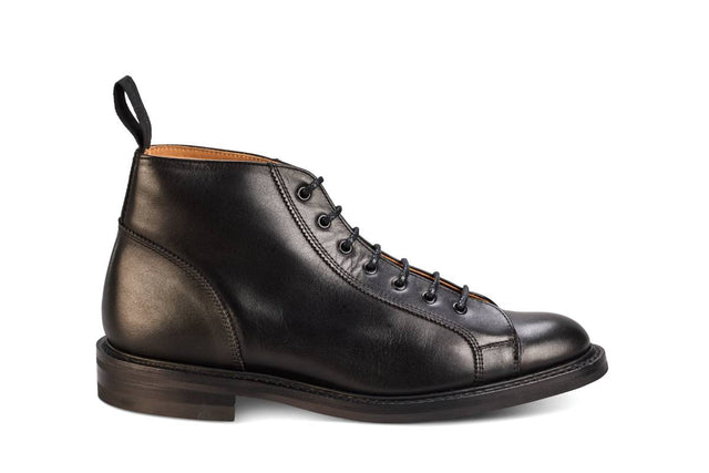 Ethan Monkey Boot - Black Calf