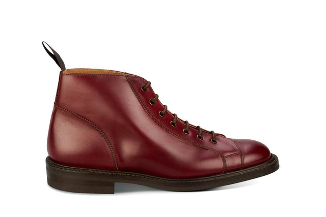 Ethan Monkey Boot - Burgundy Calf
