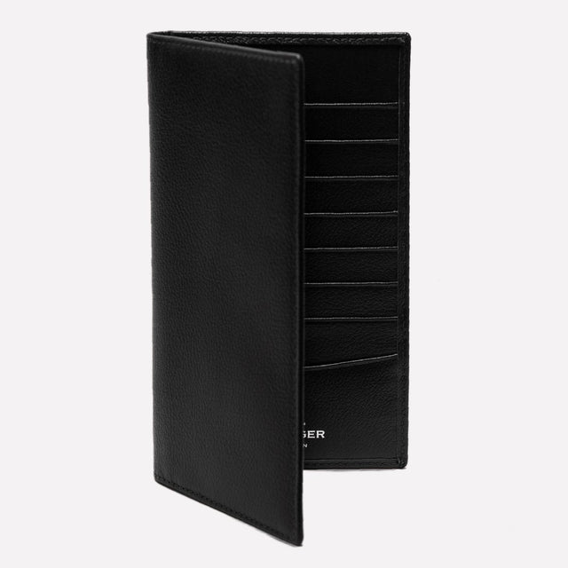 Ettinger Black Capra Coat Wallet with 8 C/C