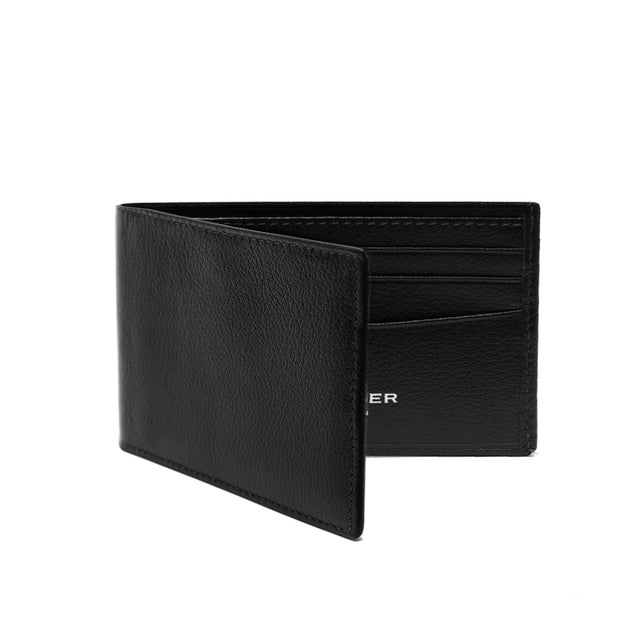 Ettinger Black Capra Dollar Wallet with 6 C/C
