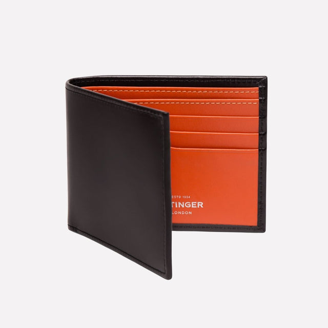 Ettinger Orange Sterling Billfold Wallet with 6 C/C