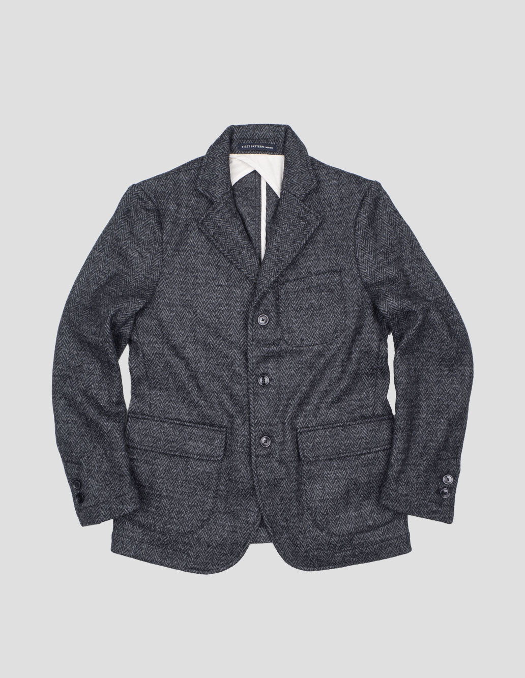 EVANS “HERRINGBONE” PURE WOOL KNIT