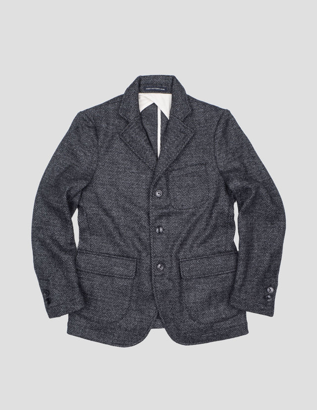 EVANS “HERRINGBONE” PURE WOOL KNIT