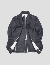 EVANS “HERRINGBONE” PURE WOOL KNIT