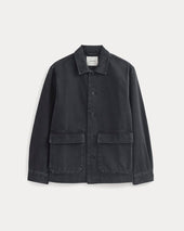 Denim Shacket | Washed Black