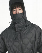 Quilted Royal Navy Parka Ripstop