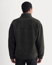 ReTrack Fleece Zip-Up | Black