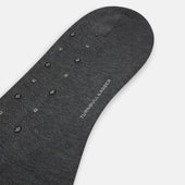 Grey Patterned Mid Length Socks