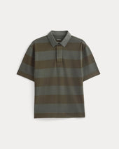 Vintage Rugby Polo | Overdye Olive Night