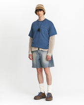 Naval Embroidery T Shirts Washed