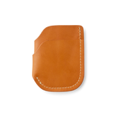 Bridle Leather Front Pocket Cash & Card Case - Tan Leather