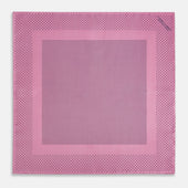 Pink Dot Silk Pocket Square