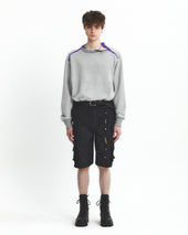 Army Double Zip Sweatshirt Melange